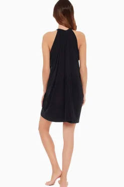 Gedrapeerde Zwem Cover-Up Jurk