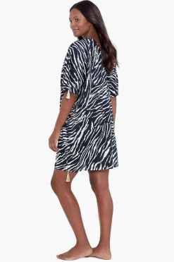 Tigre Sombre Caftan Zwembedekking
