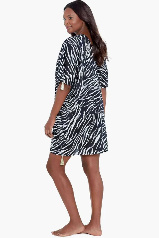Tigre Sombre Caftan Zwembedekking